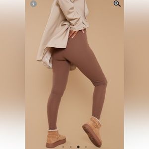 PLT Mocha Crepe V Waist legging